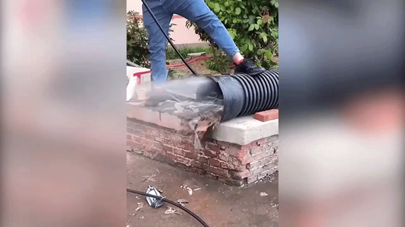 Boquilla Desatascadora para Tuberías Limpieza de Desagües con 7 Chorros  Conector Rápido 1/4" | Acero Inoxidable