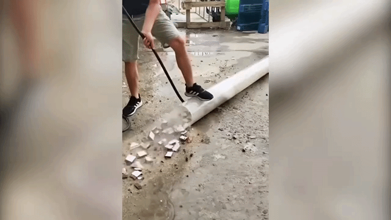 Boquilla Desatascadora para Tuberías Limpieza de Desagües con 7 Chorros  Conector Rápido 1/4" | Acero Inoxidable