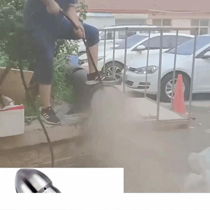 Boquilla Desatascadora para Tuberías Limpieza de Desagües con 7 Chorros  Conector Rápido 1/4" | Acero Inoxidable